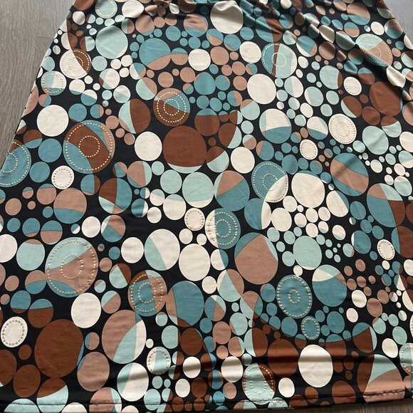 Kim & Co. Circular Multi-Colour Pattern Midi Skirt - Picture 11 of 12